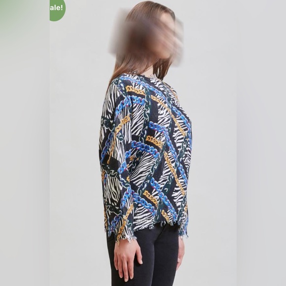 R13 Chained Zebra Sweater. Size small - Picture 9 of 11